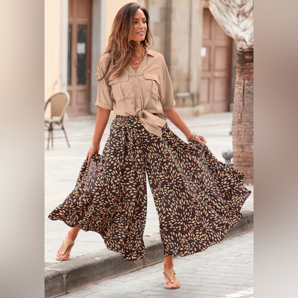Lascana For Venus Flowy Wide Leg Pants